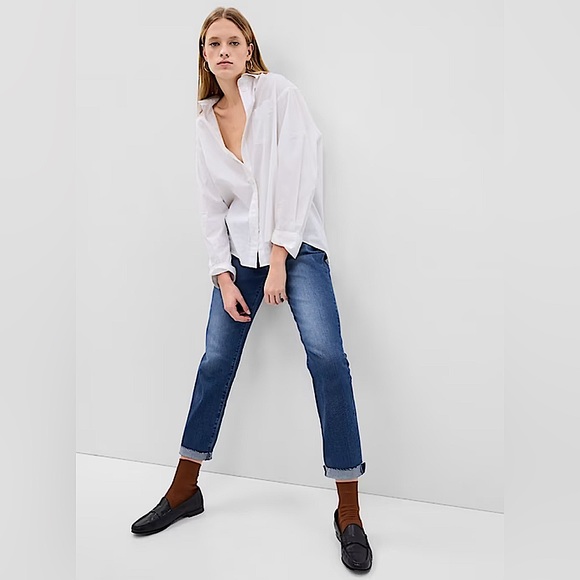 GAP Girlfriend Mid Rise Jeans Size 27/4 - Picture 2 of 11